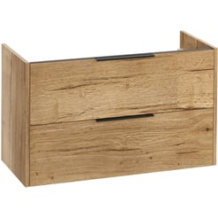 Saniselect Luca Wastafelonderkast excl. greep 100x45x60cm Eiken Marcato