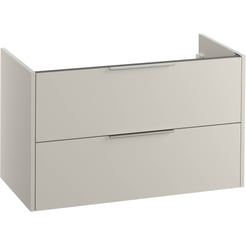 Saniselect Luca Wastafelonderkast excl. greep 100x50,5x60cm Kiezel Grijs