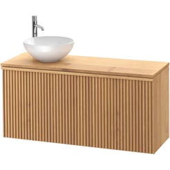 Ben Linea voorgemonteerd badmeubel incl. keramische waskom links 120cm eiken naturel