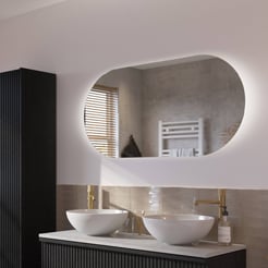 Ben Clip Spiegel ovaal met verlichting 60x120 cm