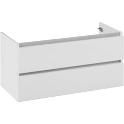 Ben Limara Wastafelonderkast 2 laden, 100x44,5x50 cm, Glans Wit alu