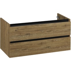 Ben Limara Wastafelonderkast 2 laden, 100x44,5x50 cm, Sherwood mat zwart