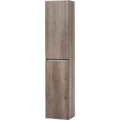 Ben Limara Hoge kast Links, 35x29x165 cm, Nebraska Eiken/Aluminium