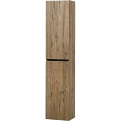Ben Limara Hoge kast Links, 35x29x165 cm, Sherwood/Mat Zwart