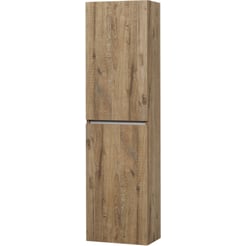 Ben Limara Hoge kast Links, 45x29x165 cm, Sherwood/Aluminium