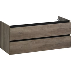 Ben Limara Wastafelonderkast 2 laden, 120x44,5x50 cm, Nebraska Eiken mat zwart