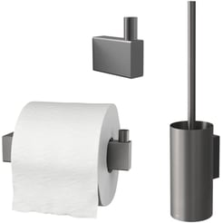 ZACK Linea toilet accessoireset 3-in-1 Grafiet