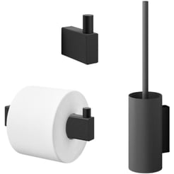 ZACK Linea toilet accessoireset 3-in-1 Zwart