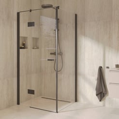 Ben Martino 3.0 douchecabine draaideur links incl. antikalk 100x100cm mat zwart