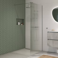 Saniselect Modella inloopdouche 120x210cm ribbel glas chroom
