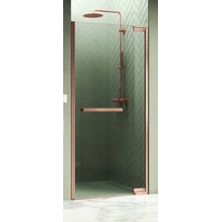 Novellini N180 1B Nisdraaideur 78,5-80x200 cm Chroom Helder Glas