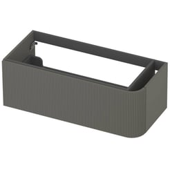 Saniselect Orbido Wastafelonderkast 100x45x35 cm Grijs Groen
