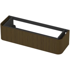 Saniselect Orbido Wastafelonderkast 140x45x35 cm Fineer - Terra