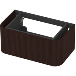 Saniselect Orbido Wastafelonderkast 80x45x35 cm Fineer - Charcoal