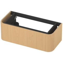 Saniselect Orbido Wastafelonderkast 100x45x35 cm Fineer - Pure