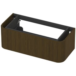 Saniselect Orbido Wastafelonderkast 100x45x35 cm Fineer - Terra