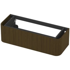 Saniselect Orbido Wastafelonderkast 120x45x35 cm Fineer - Terra