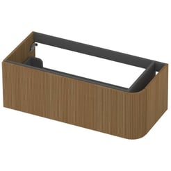 Saniselect Orbido Wastafelonderkast 100x45x35 cm Fineer - Pure
