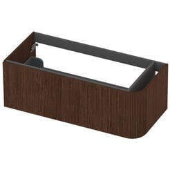 Saniselect Orbido Wastafelonderkast 100x45x35 cm Fineer - Terra