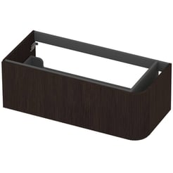 Saniselect Orbido Wastafelonderkast 100x45x35 cm Fineer - Charcoal