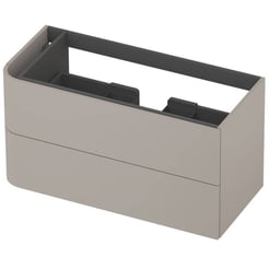 Saniselect Orbido Wastafelonderkast 100x45x52 cm Kiezel Grijs