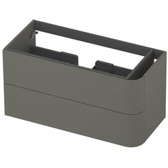 Saniselect Orbido Wastafelonderkast 100x45x52 cm Grijs Groen