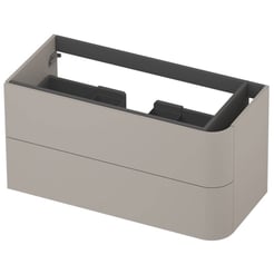 Saniselect Orbido Wastafelonderkast 100x45x52 cm Kiezel Grijs