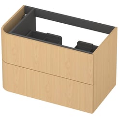Saniselect Orbido Wastafelonderkast 80x45x52 cm Fineer - Pure