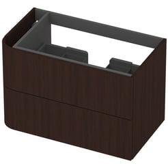 Saniselect Orbido Wastafelonderkast 80x45x52 cm Fineer - Charcoal