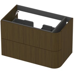 Saniselect Orbido Wastafelonderkast 80x45x52 cm Fineer - Terra