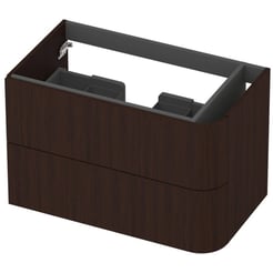Saniselect Orbido Wastafelonderkast 80x45x52 cm Fineer - Charcoal