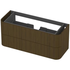 Saniselect Orbido Wastafelonderkast 120x45x52 cm Fineer - Terra
