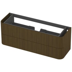 Saniselect Orbido Wastafelonderkast 140x45x52 cm Fineer - Terra
