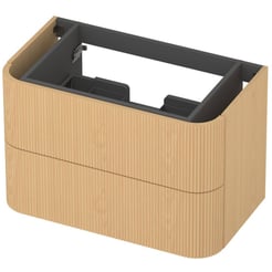 Saniselect Orbido Wastafelonderkast 80x45x52 cm Fineer - Pure