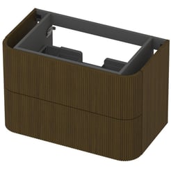 Saniselect Orbido Wastafelonderkast 80x45x52 cm Fineer - Terra