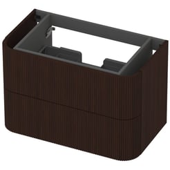 Saniselect Orbido Wastafelonderkast 80x45x52 cm Fineer - Charcoal