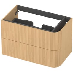 Saniselect Orbido Wastafelonderkast 80x45x52 cm Fineer - Pure