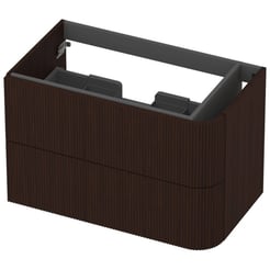 Saniselect Orbido Wastafelonderkast 80x45x52 cm Fineer - Charcoal