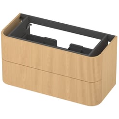 Saniselect Orbido Wastafelonderkast 100x45x52 cm Fineer - Pure