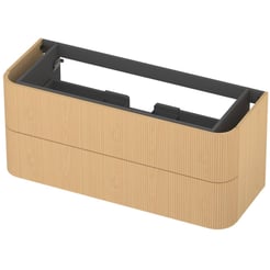 Saniselect Orbido Wastafelonderkast 120x45x52 cm Fineer - Pure
