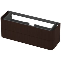 Saniselect Orbido Wastafelonderkast 140x45x52 cm Fineer - Charcoal