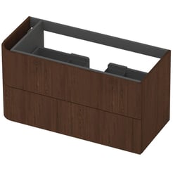 Saniselect Orbido Wastafelonderkast 100x45x52 cm Fineer - Terra