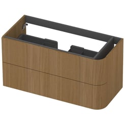 Saniselect Orbido Wastafelonderkast 100x45x52 cm Fineer - Pure