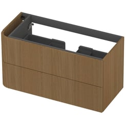 Saniselect Orbido Wastafelonderkast 100x45x52 cm Fineer - Pure