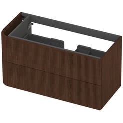 Saniselect Orbido Wastafelonderkast 100x45x52 cm Fineer - Terra