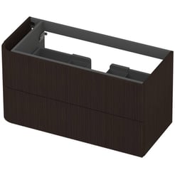 Saniselect Orbido Wastafelonderkast 100x45x52 cm Fineer - Charcoal