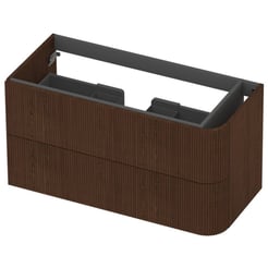 Saniselect Orbido Wastafelonderkast 100x45x52 cm Fineer - Terra