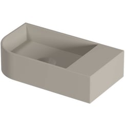 Saniselect Orbido Wastafel 40x22x10 cm Mat Beige Zand
