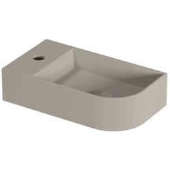 Saniselect Orbido Wastafel 40x22x10 cm Mat Beige Zand