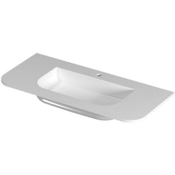 Saniselect Orbido wastafel 1 kraangat 100x45x1,7cm glans wit